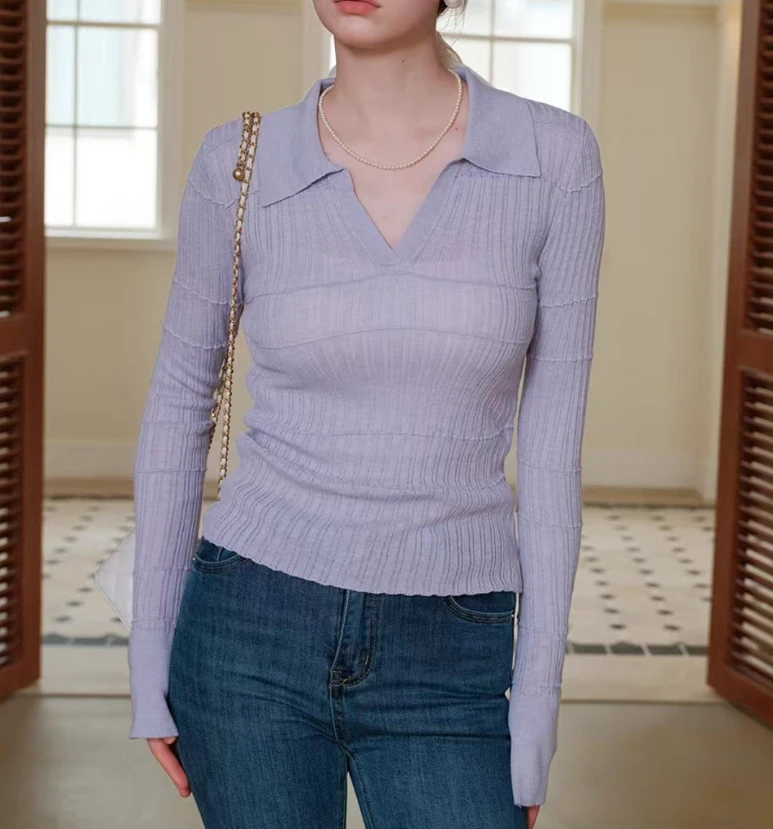 2024春秋时尚休闲针织开衫8818【11】