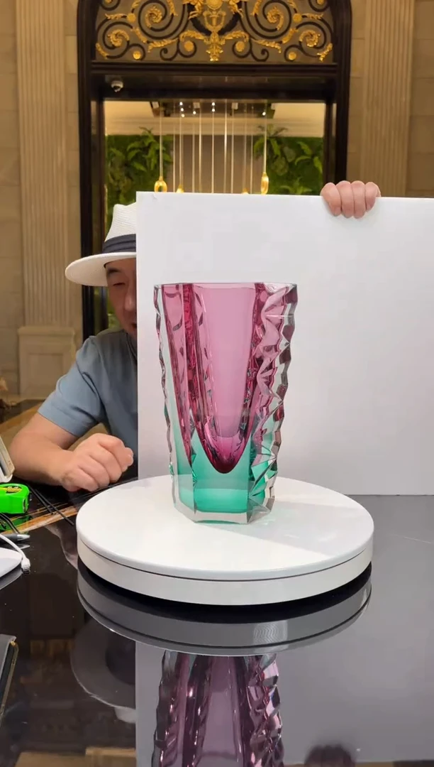 【闪购商品】摆件AJ031501金红冰岛火山花器