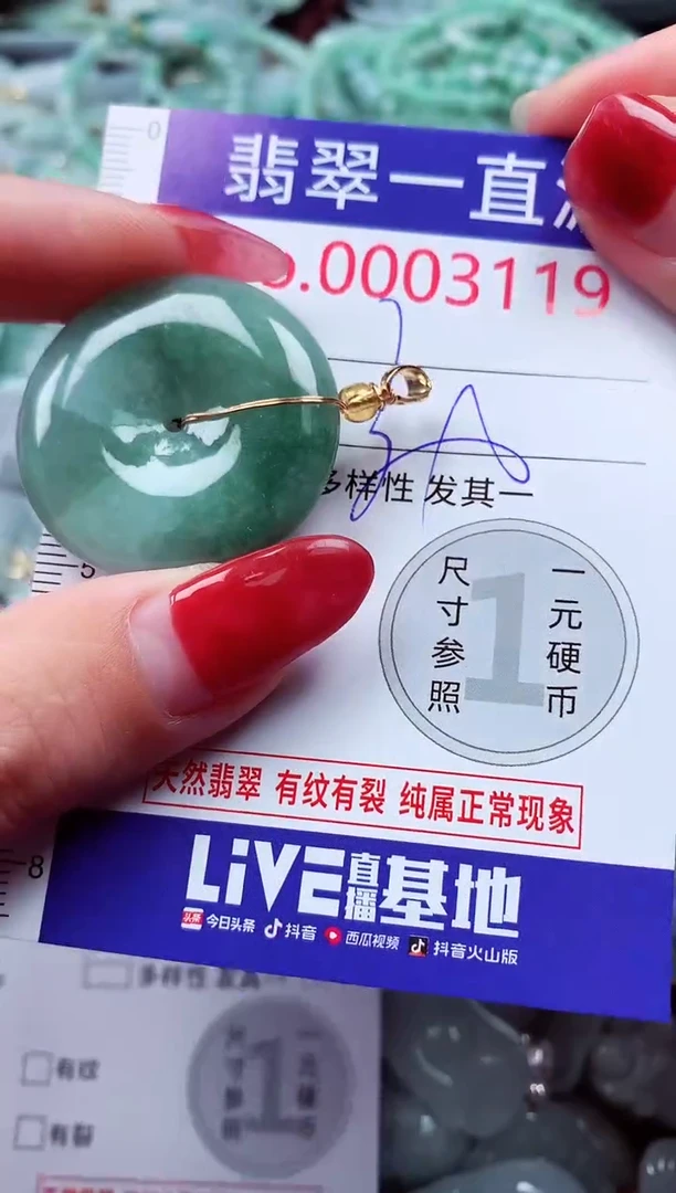 吊坠(不含链)未镶嵌翡翠3119