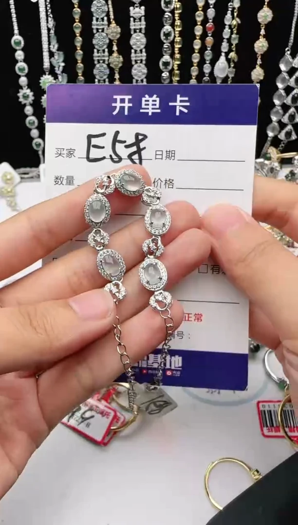 翡翠戒指银S925镶嵌2222
