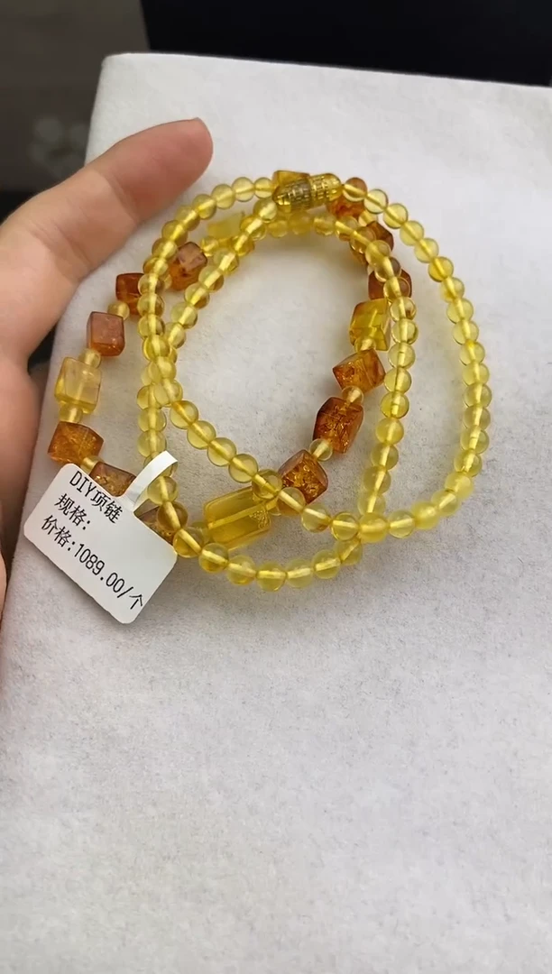 未镶嵌琥珀裸石10426050-项链