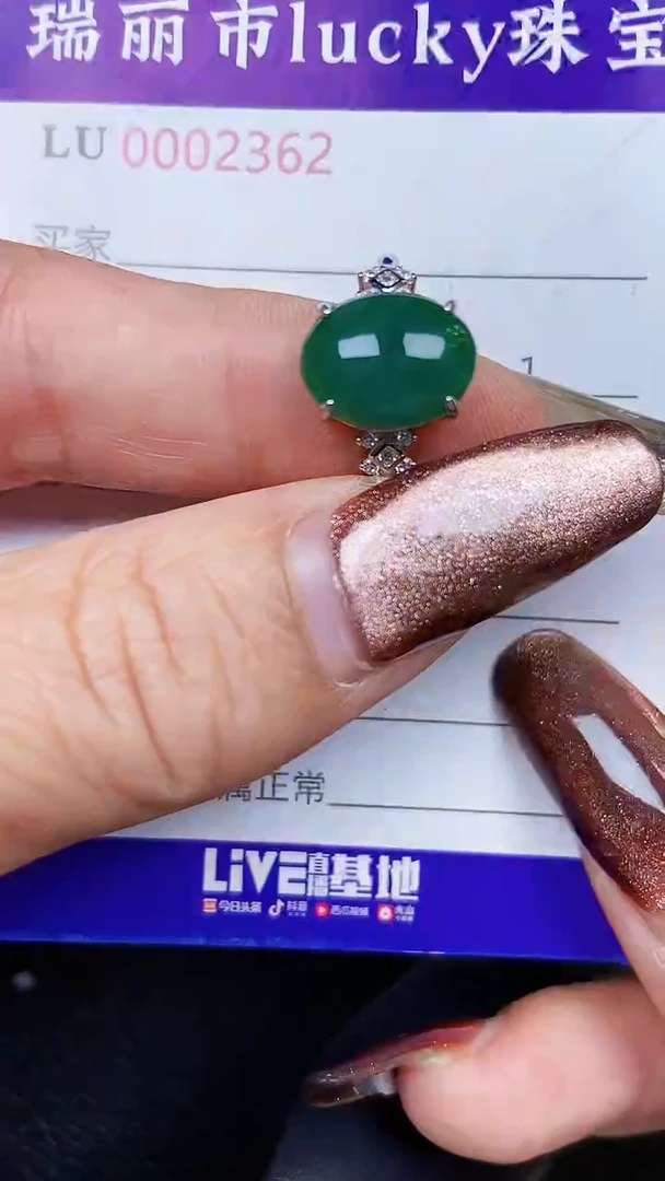 颈饰银S925镶嵌翡翠2362