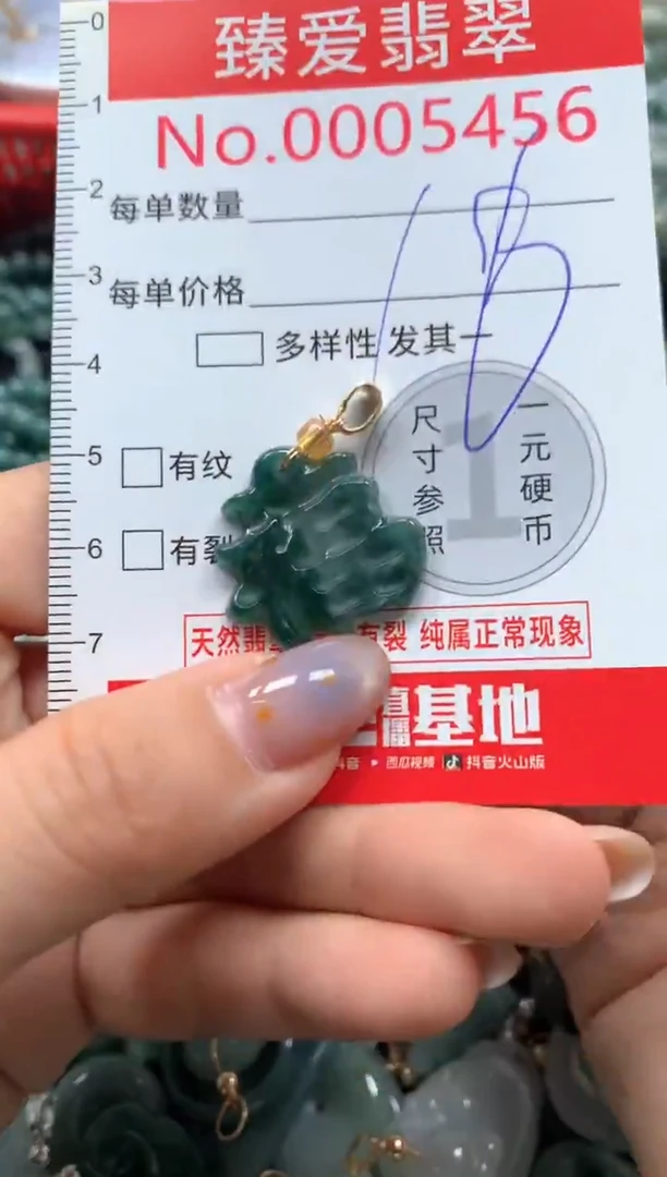 翡翠未镶嵌颈饰5456