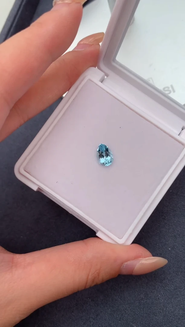 【闪购商品】海蓝宝石裸石未镶嵌1.4ct海蓝宝