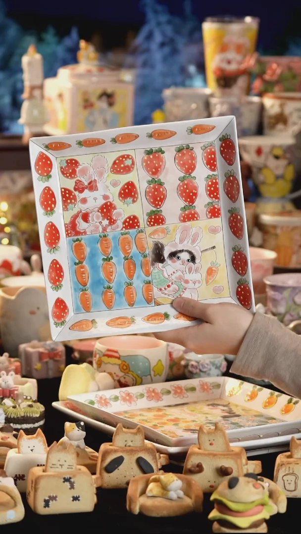 其他陶景德镇釉下彩手绘设计师款陶瓷