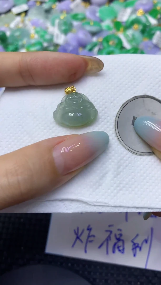 颈饰未镶嵌翡翠天然缅甸翡翠A货