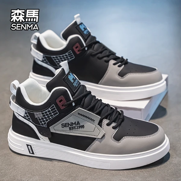SENMA/森马男鞋2025秋季新款休闲百搭学生潮鞋青少年运动板鞋男款