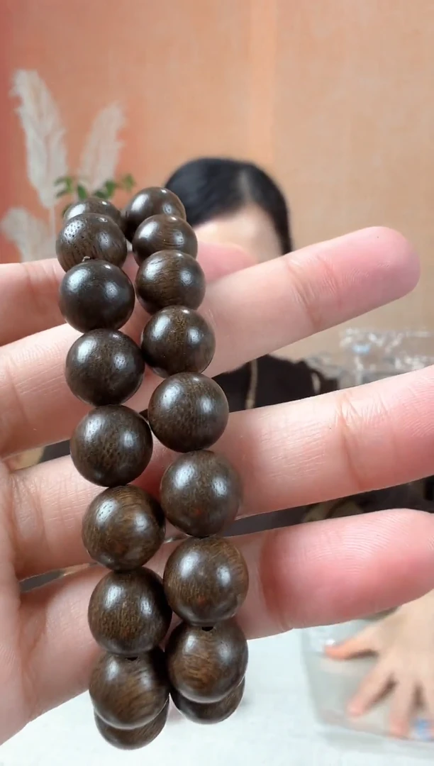 沉香沉香碎屑07沉香沉水浮圆珠单圈卡1.0多样性发其一