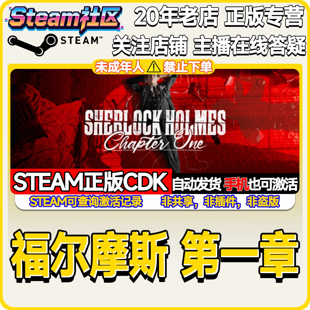 福尔摩斯 第一章 Sherlock Holmes PC正版Steam国区CDKEY