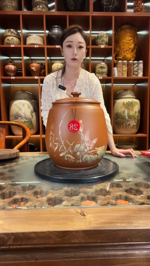 罐云南建水紫陶复烧缸@28