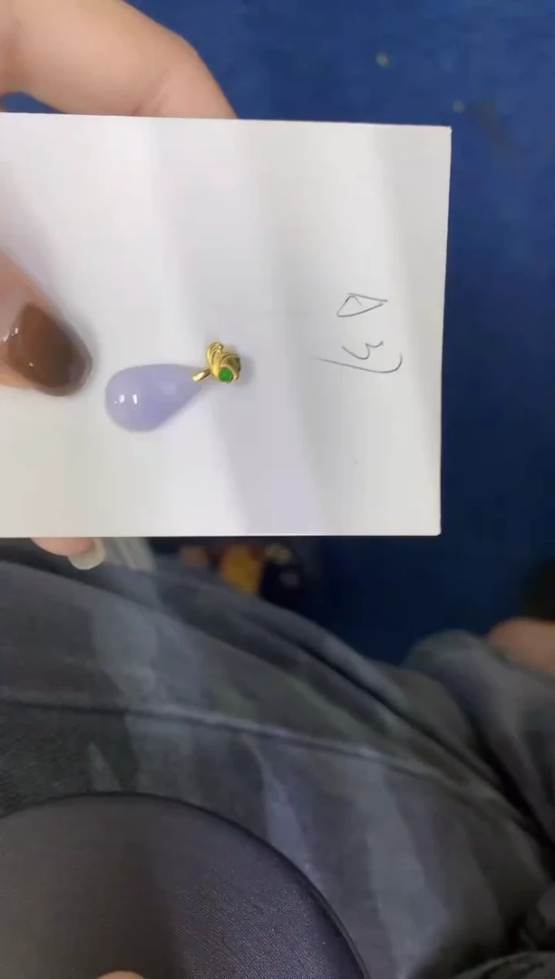 颈饰未镶嵌翡翠缅甸天然翡翠A货