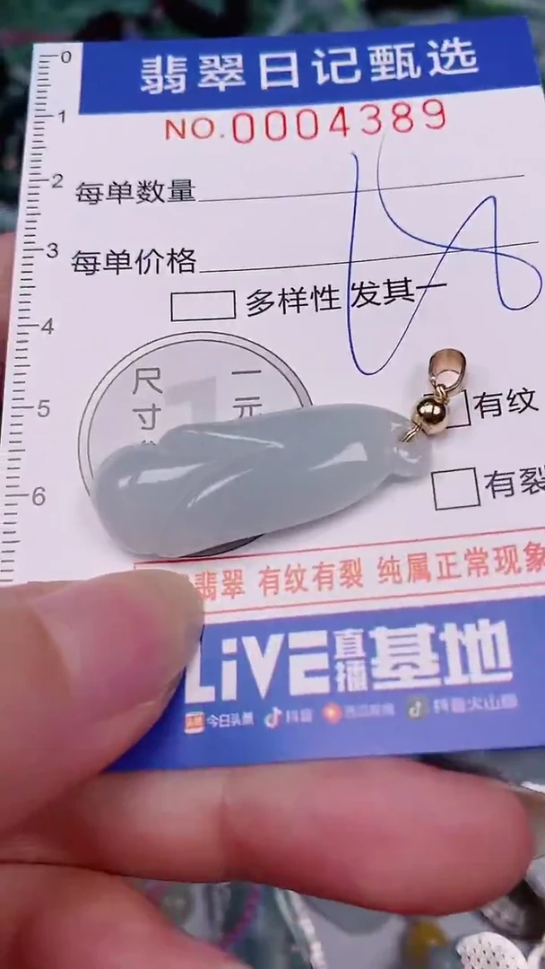 翡翠未镶嵌颈饰00004389