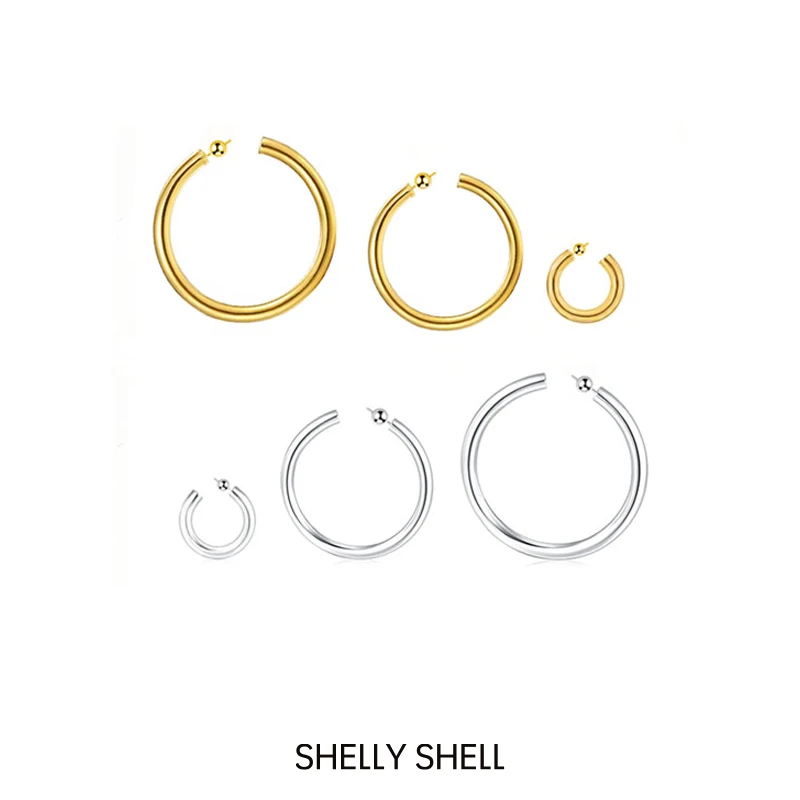 Shelly Shell 铜合金耳饰 圆梦halo耳钉 简约小众百搭