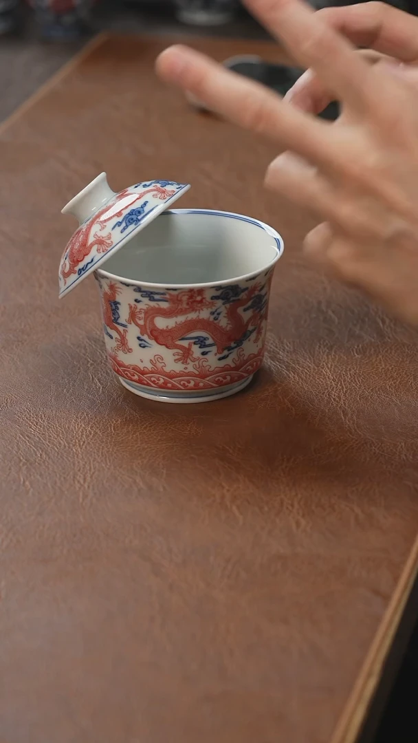 【闪购商品】盖碗九龙盖碗盖碗