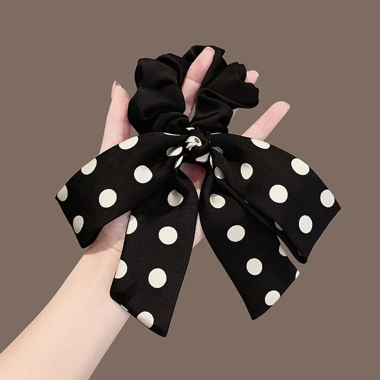 1325 超推荐！波点设计蝴蝶结百搭时尚发绳