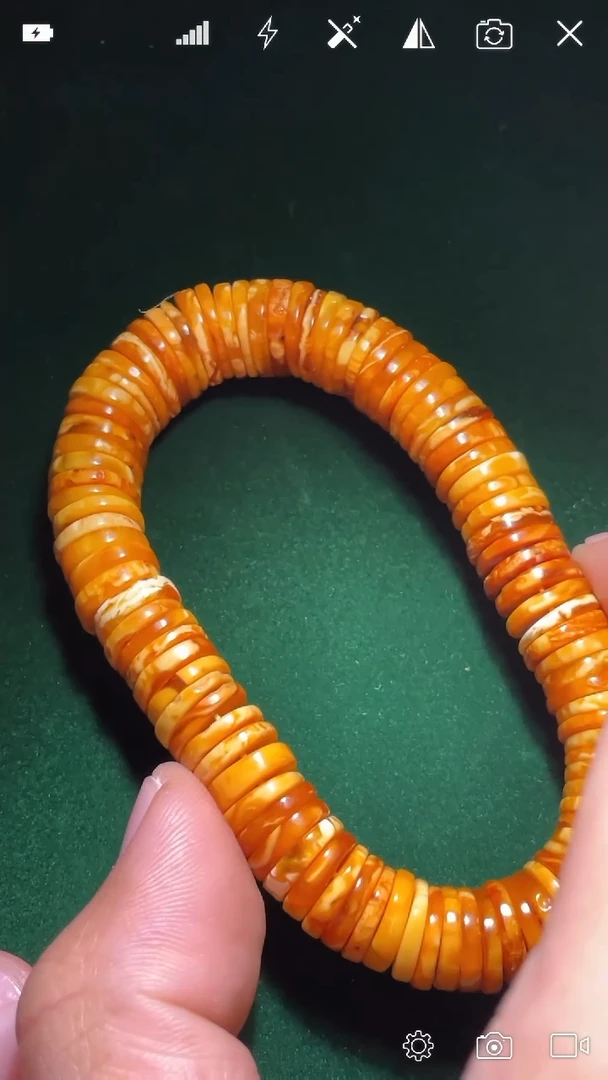 定制蜜蜡逐**跑WR 老蜡特色手串