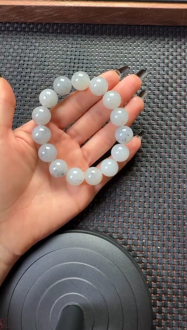 未镶嵌手串和田玉黑山卡14手串