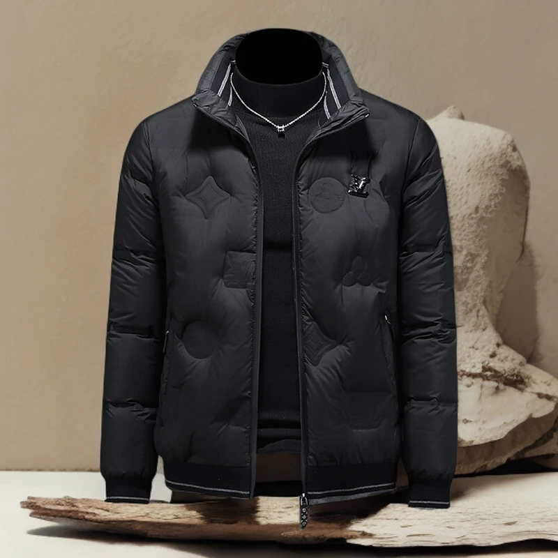 诺顿雷斯冬季新款男潮牌时尚短款欧洲站轻奢白鸭绒羽绒服加厚外套