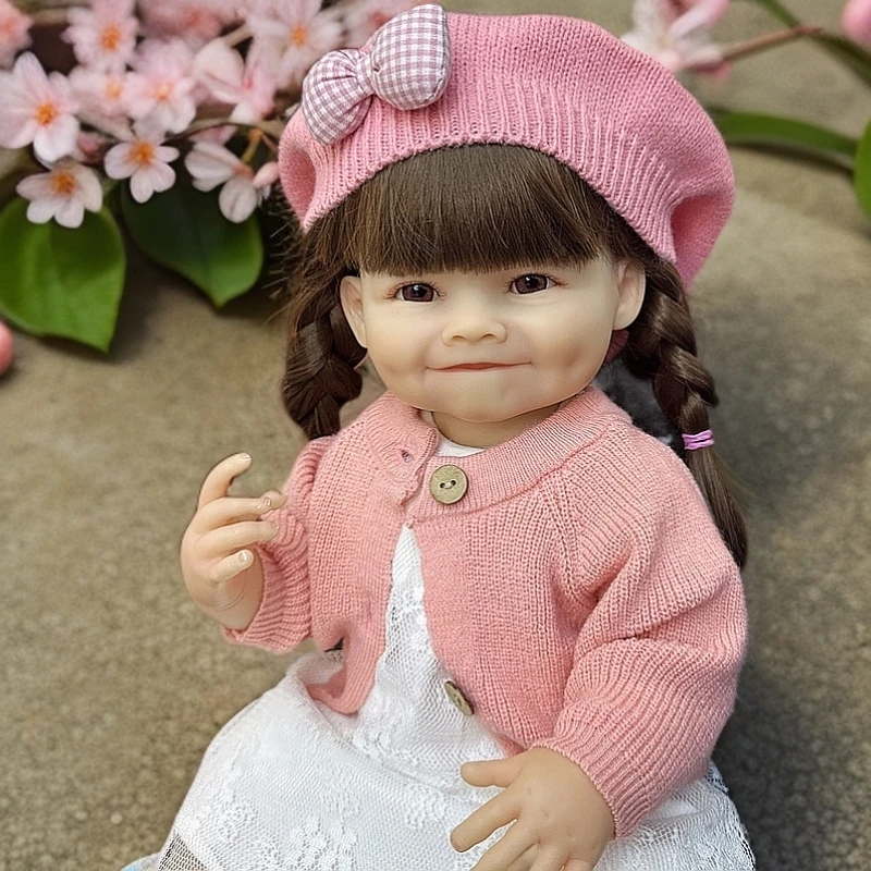 ESdolly55厘米搪胶仿真重生娃娃生日惊喜玩具陪伴过家家收藏礼物