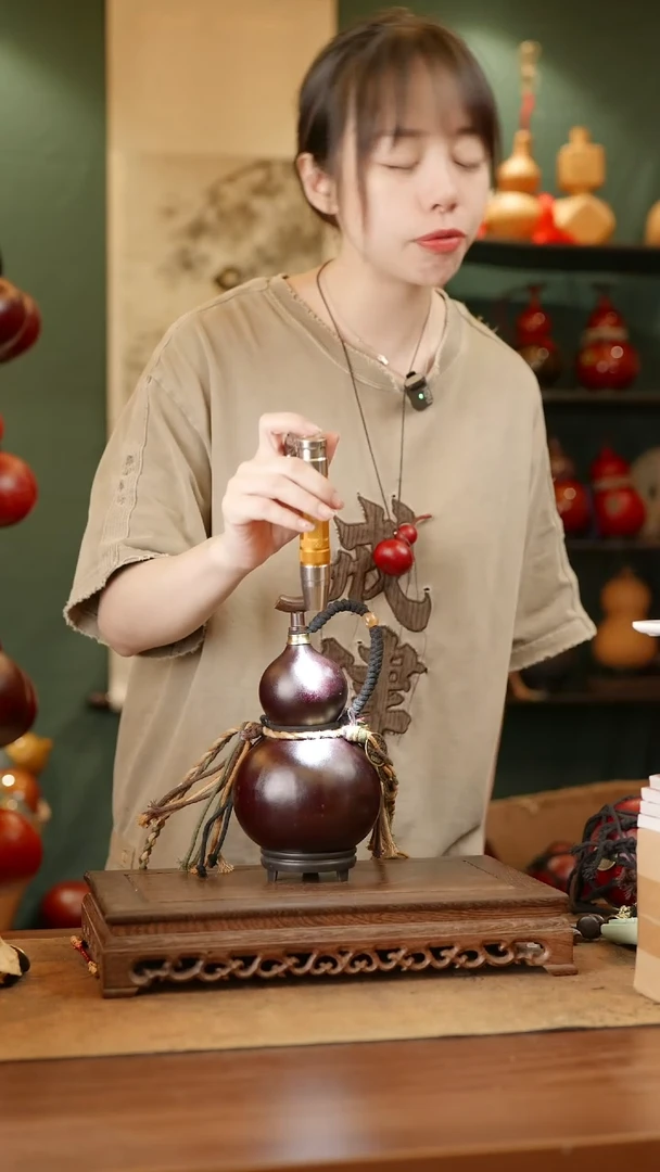 127号精品天然大漆酒葫芦一物一拍~