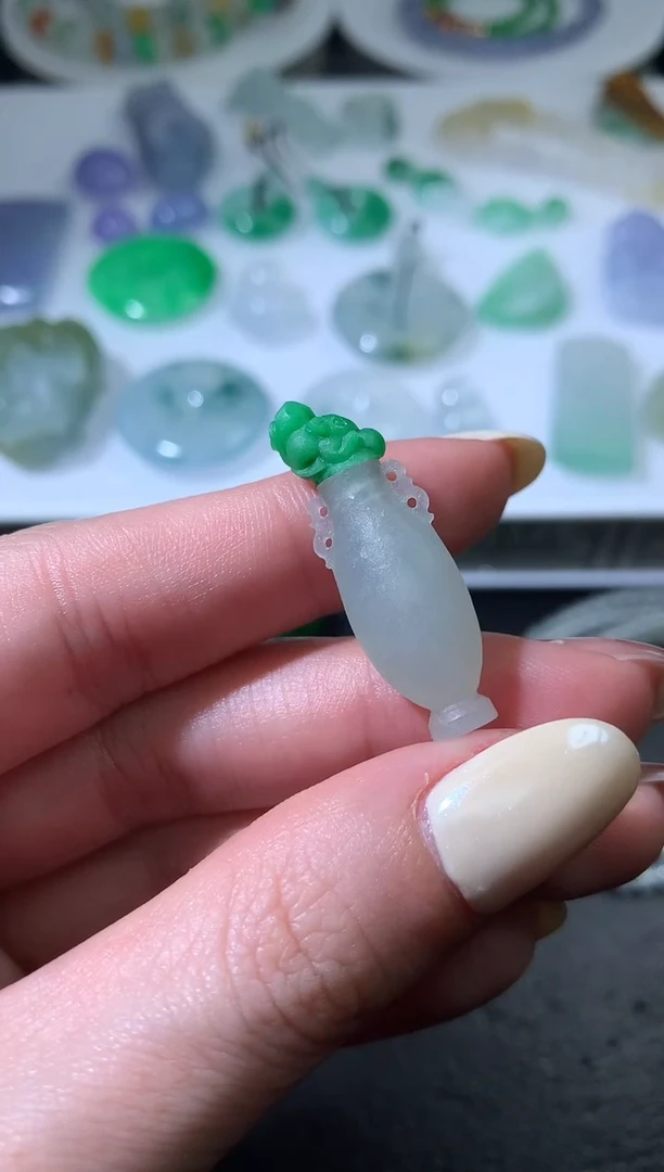 未镶嵌定制翡翠毛货 31*10.6*8.4