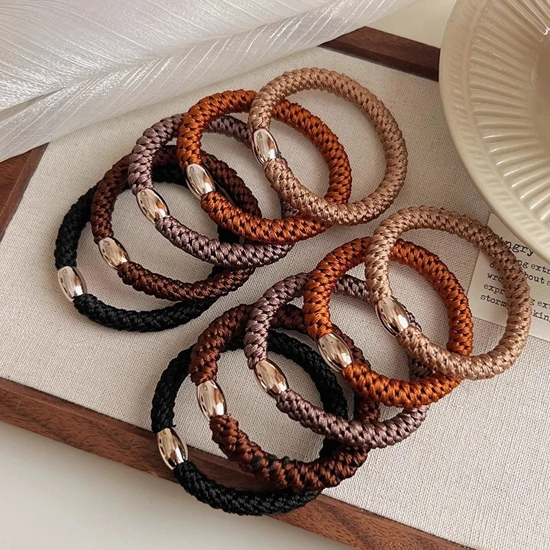 天王嫂昆凌同款百搭发圈女高马尾发绳高弹力耐用不伤发运动发圈