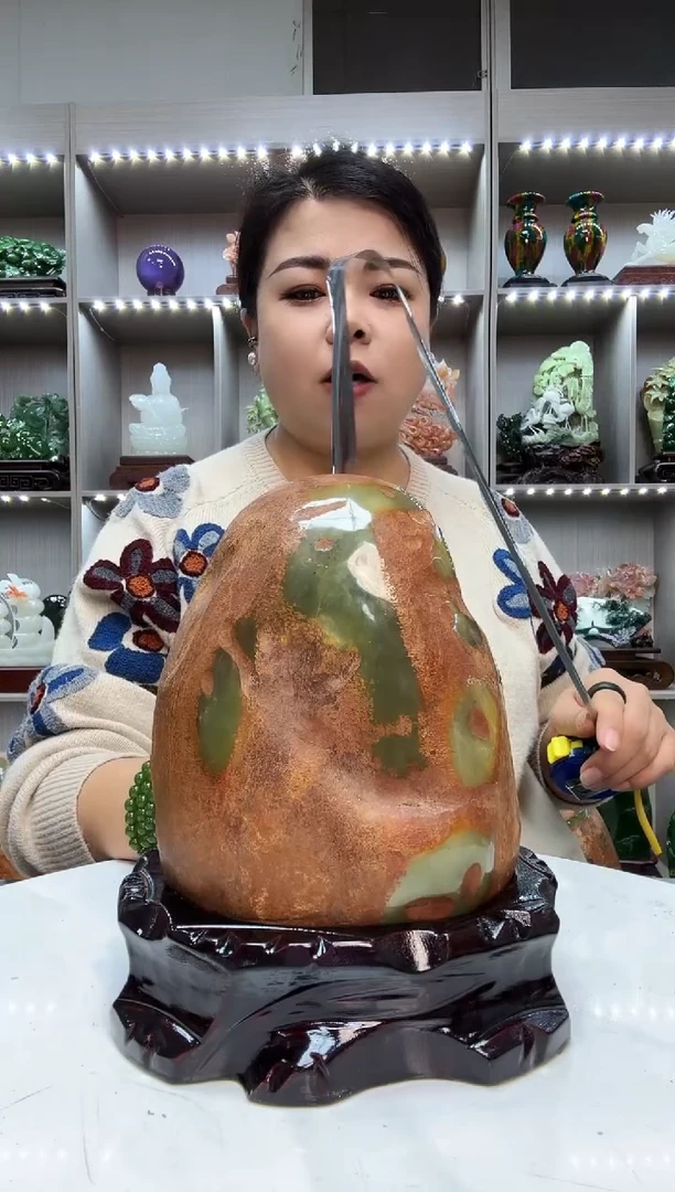 石材天然石材家居摆件办公室客厅玄关高档摆件