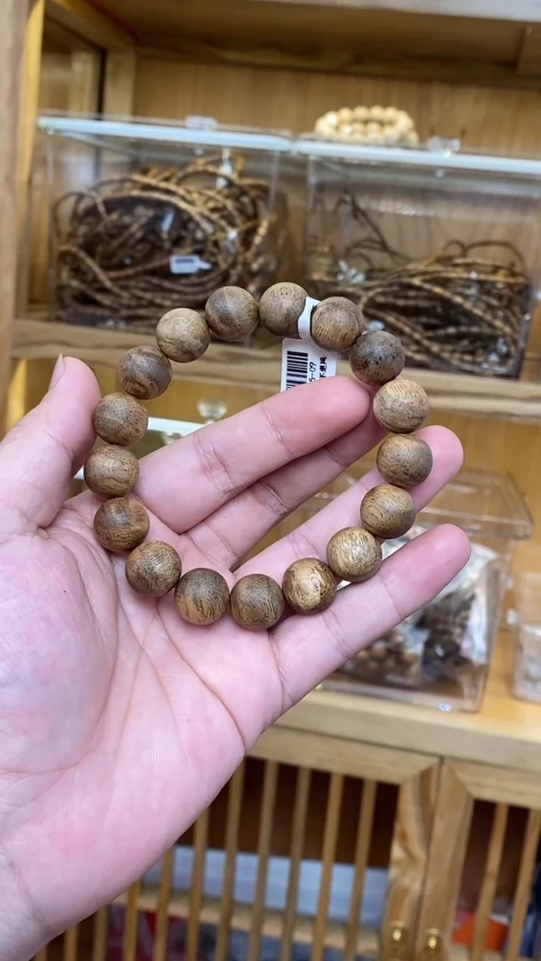 沉香手串文莱圆珠单圈留疤花1.3多样性发其一