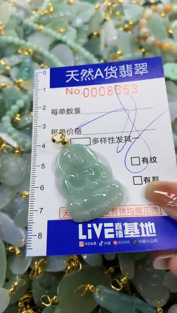 颈饰未镶嵌翡翠天然A货翡翠