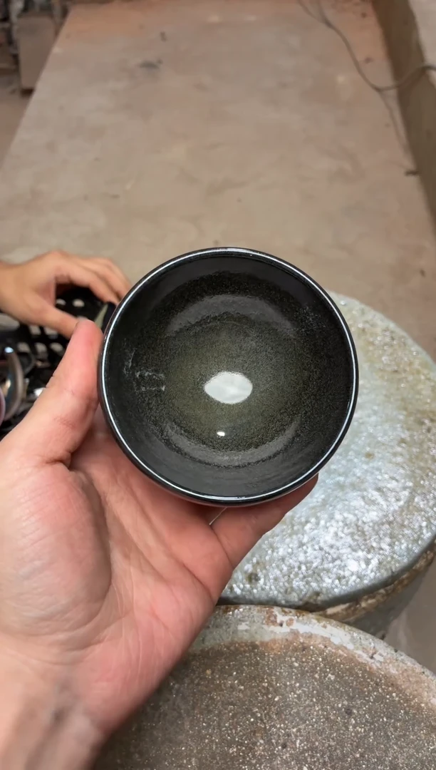 茶盏真柴烧建盏换点柴火