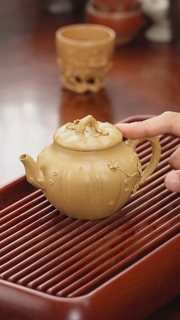 茶壶紫砂灼华预售大水潭梨皮