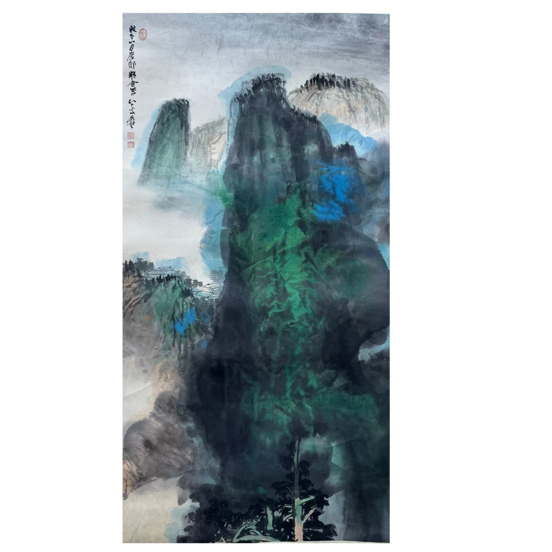 《山水》67X134cm-NJ2-143