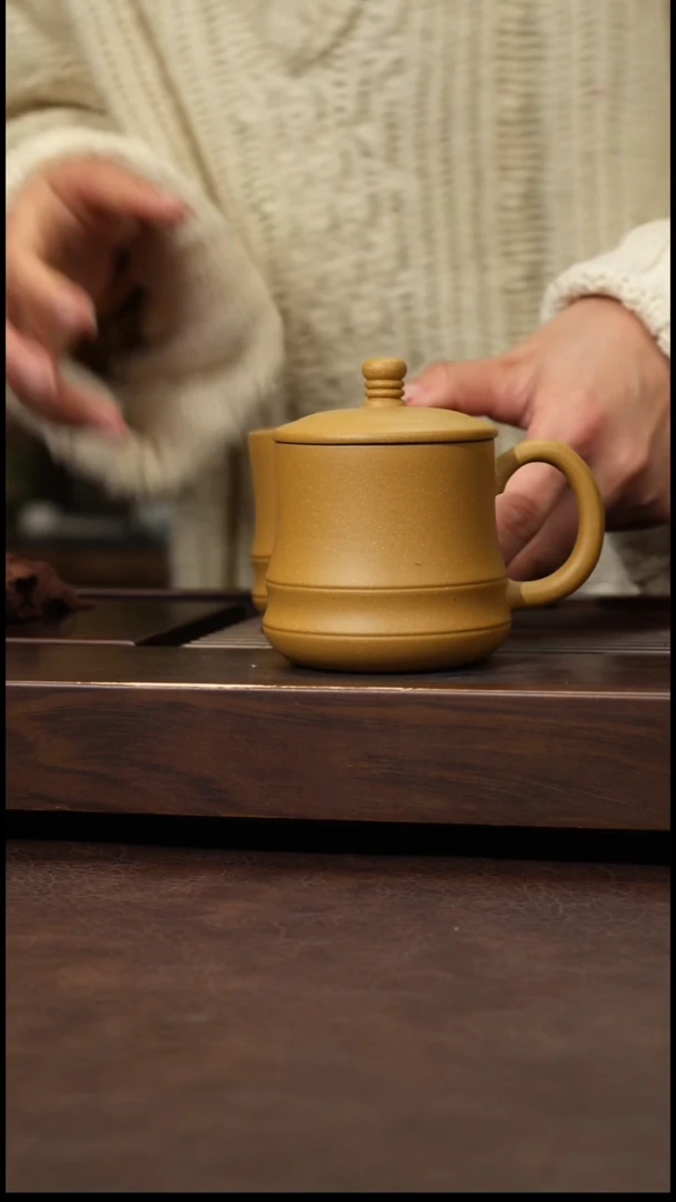 茶壶紫砂黄金段泥盖杯