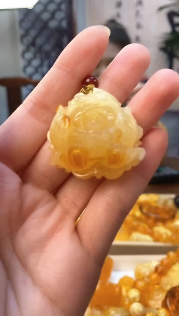 裸石琥珀未镶嵌天然琥珀蜜蜡