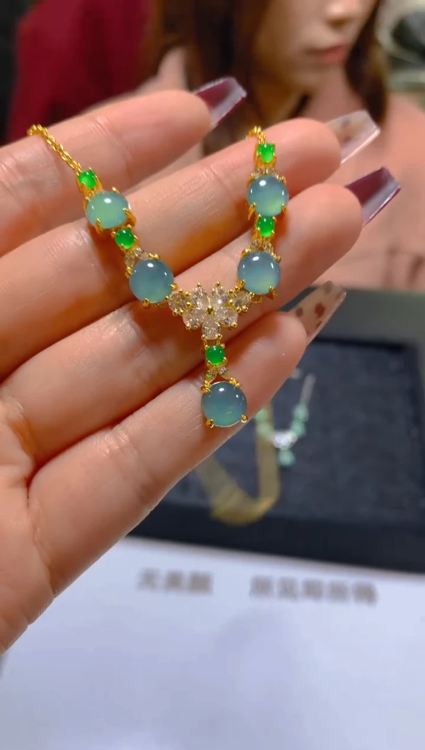 颈饰未镶嵌翡翠多样性发一