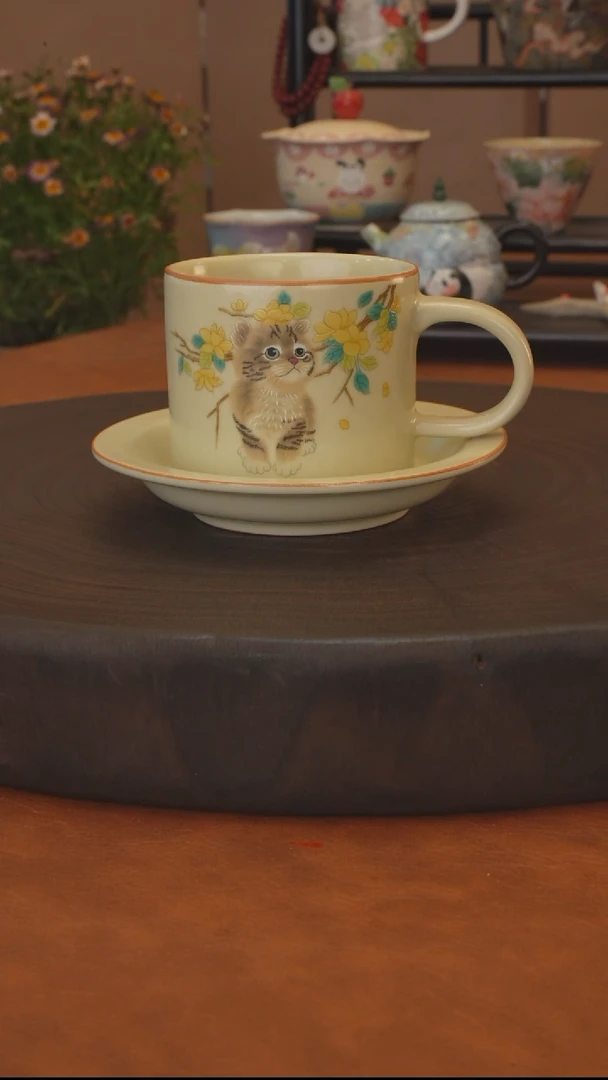 桂花喵系列 咖啡套杯