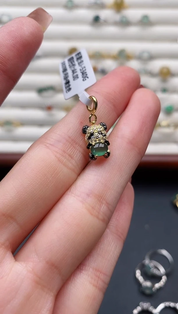 银S925镶嵌戒指翡翠11111111+9