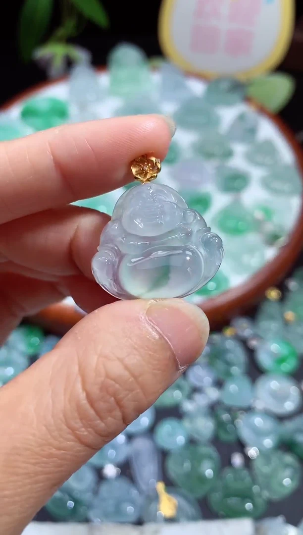 颈饰未镶嵌翡翠佛公