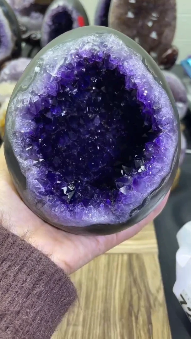 未镶嵌大型摆件（非配饰）紫晶723号龙蛋