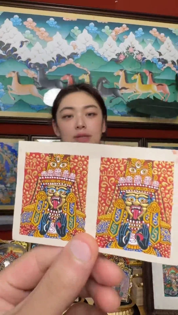 吊坠扎基拉姆-热贡元旦唐卡画院 娜娜