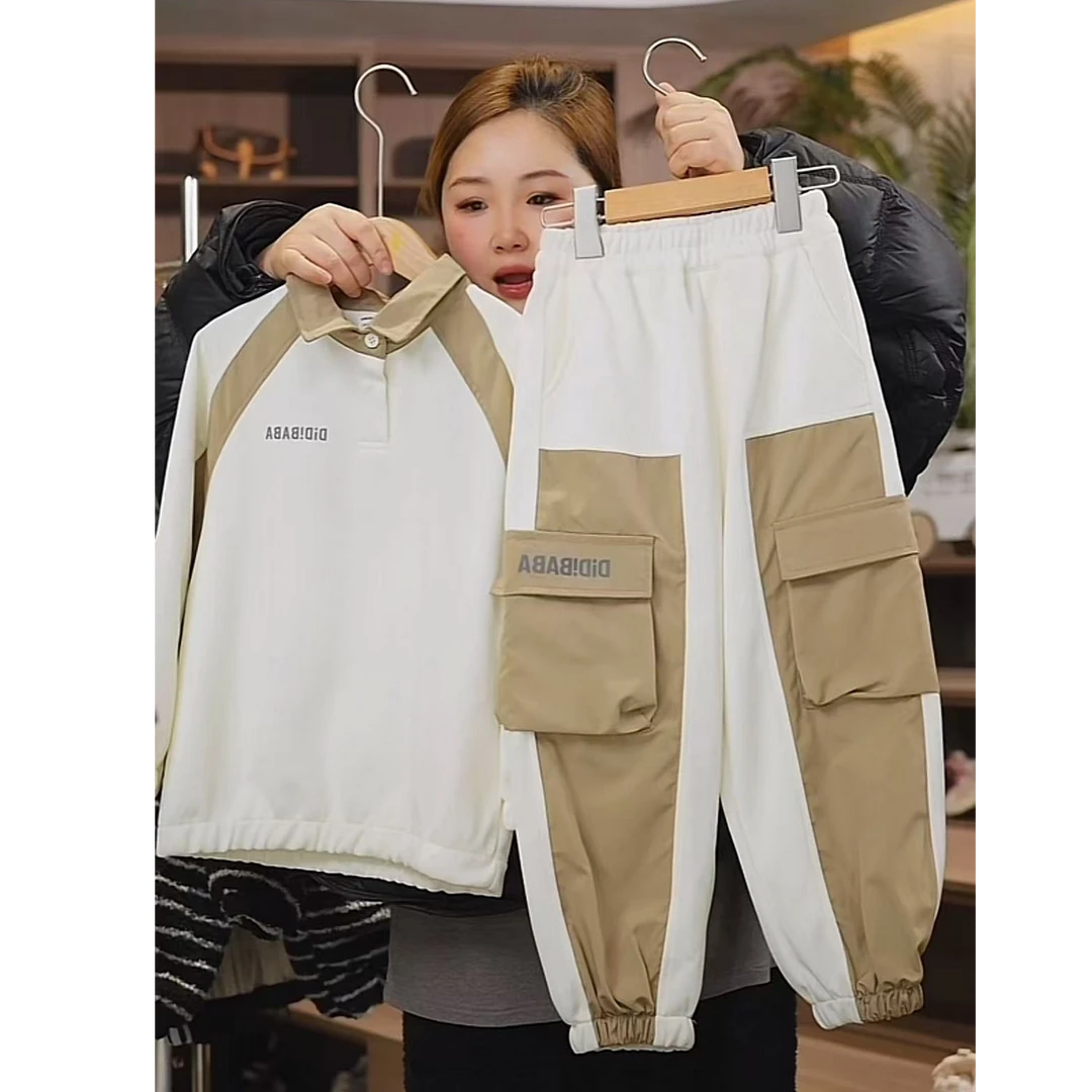 502111《现》优选韩版儿童春款时尚洋气日常百搭休闲套装