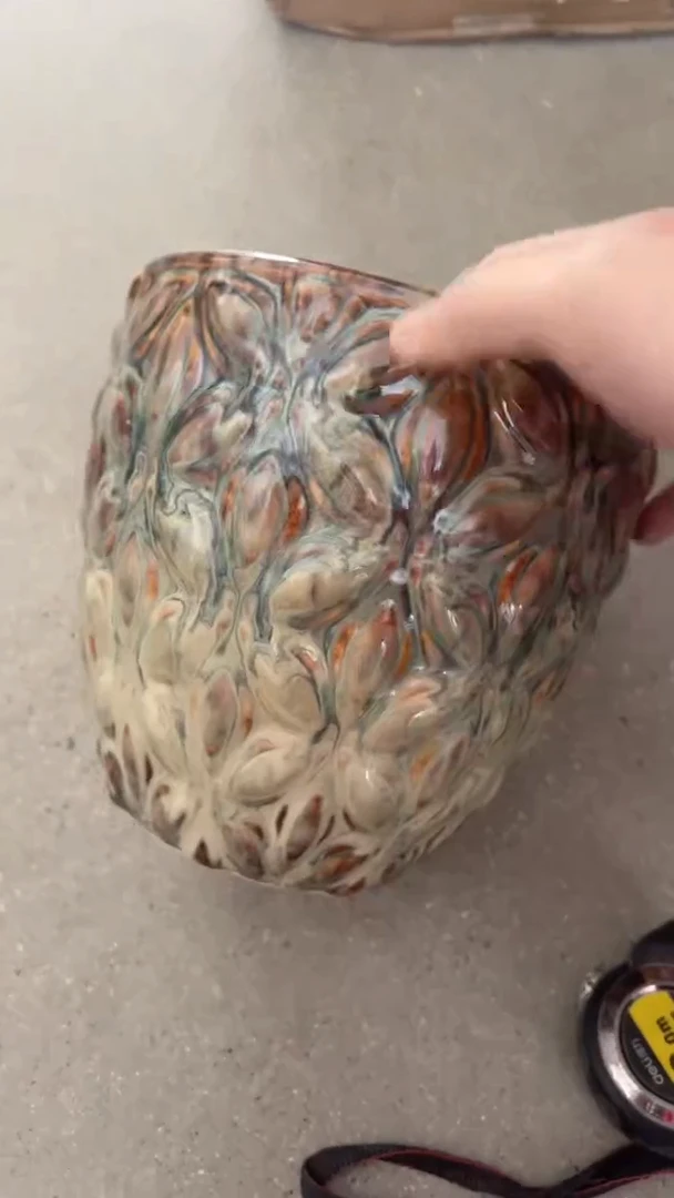 【闪购商品】陶瓷微瑕花盆高17cm内口15.5cm