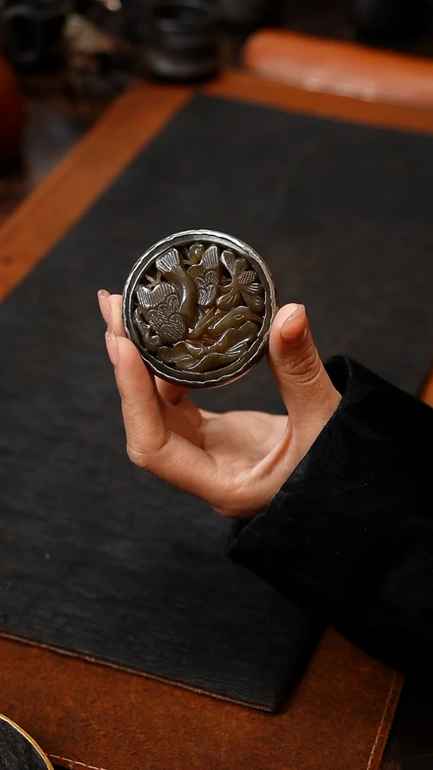 【闪购商品】老庄手作老玉盖置....y..