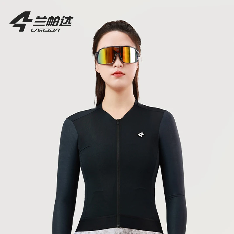LAMBDA/兰帕达骑行女款COOLMAX长袖春夏速干耐磨公地自行车碧月