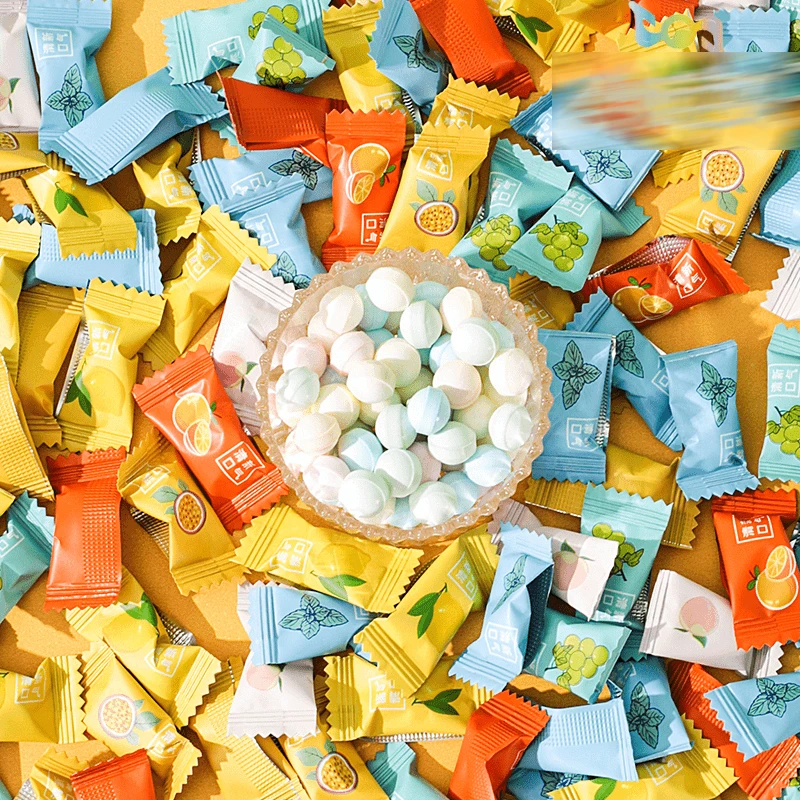 【新人福利】网红水果味无糖薄荷糖散装混合口味清新口气唐糖色变