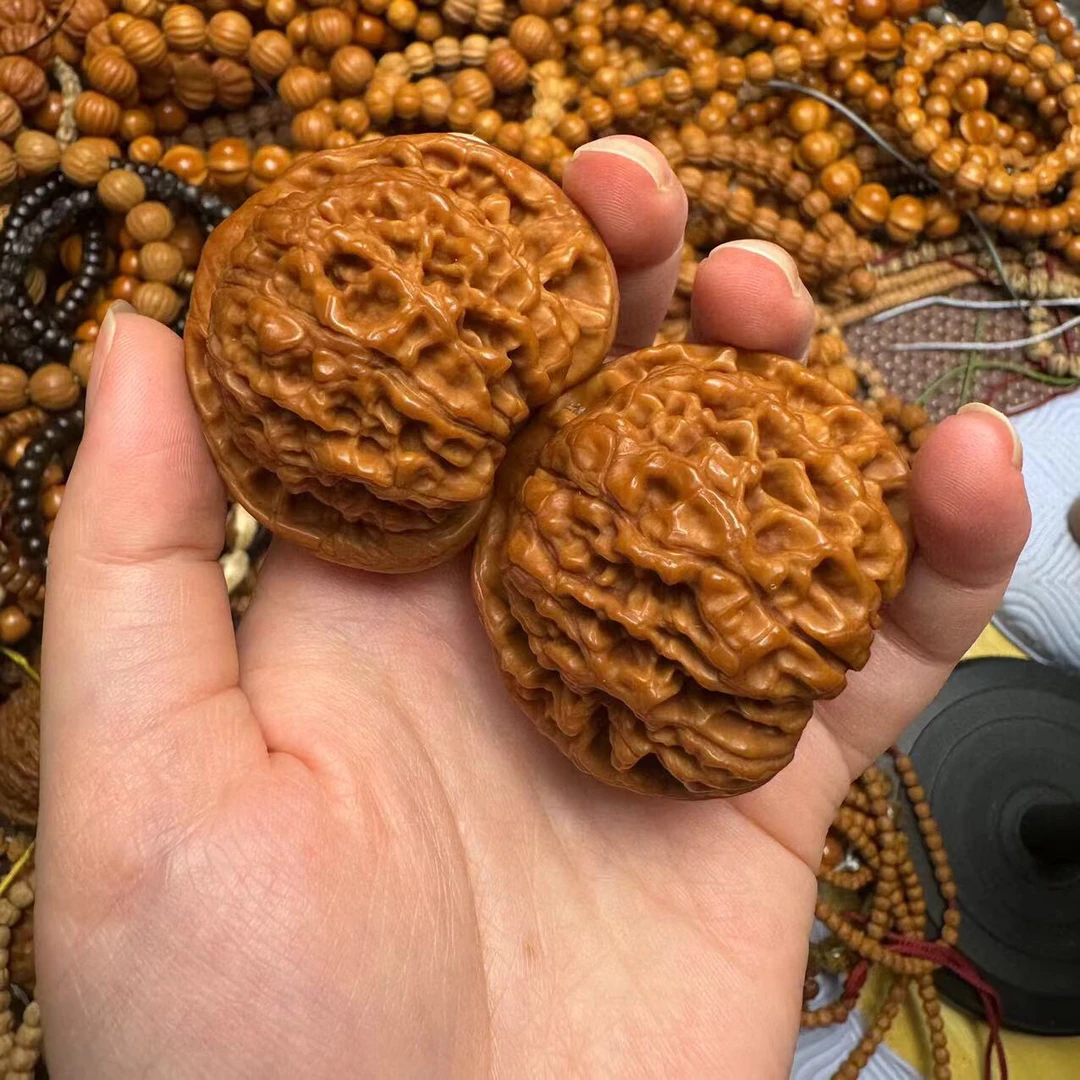 打底桃心官帽核桃43-45mm文玩核桃手捻