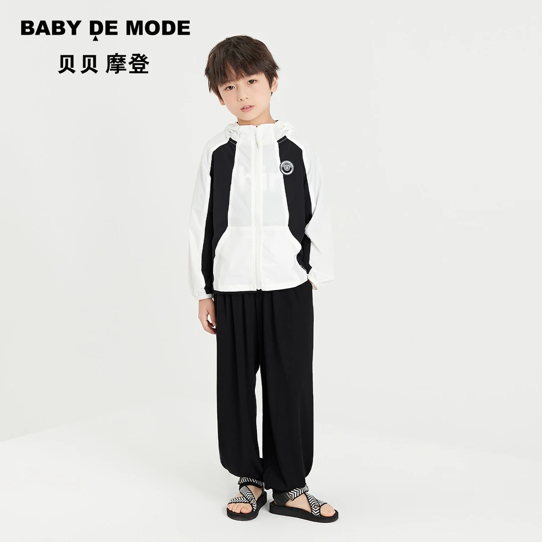 儿童早初春休闲穿搭宽松气质长袖运动男童外套Z24FJ02X