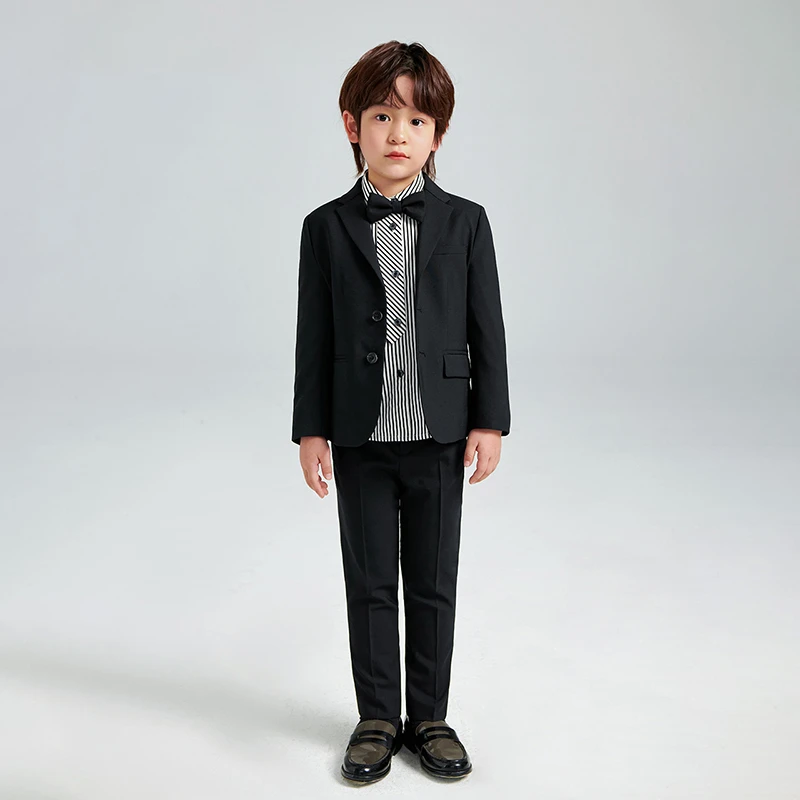 Baby De Mode/贝贝摩登男童黑色经典西装X23FJ01C
