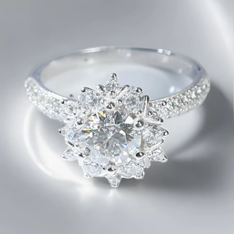 时尚百搭 气质结婚求婚钻戒 -YX-2A