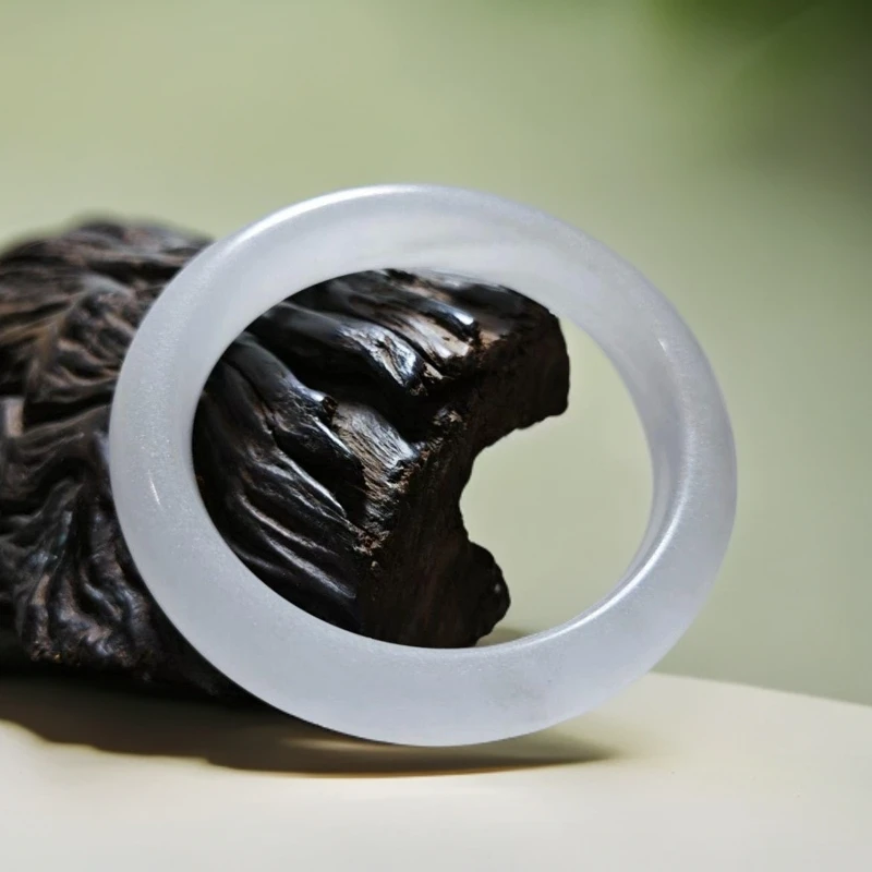 烟雨飘墨 白色月光手镯-YX-1A